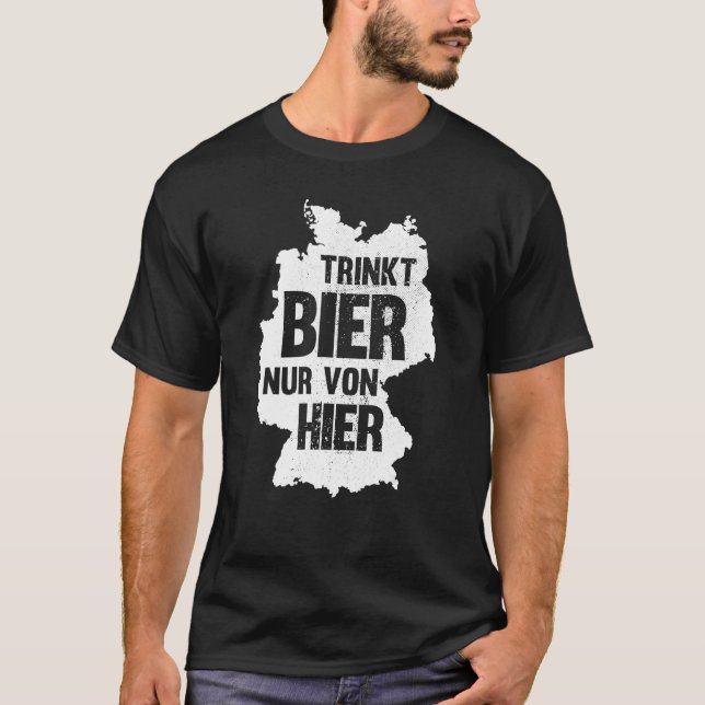beer saying Germany beer drinker party T Shirt (Framsida)