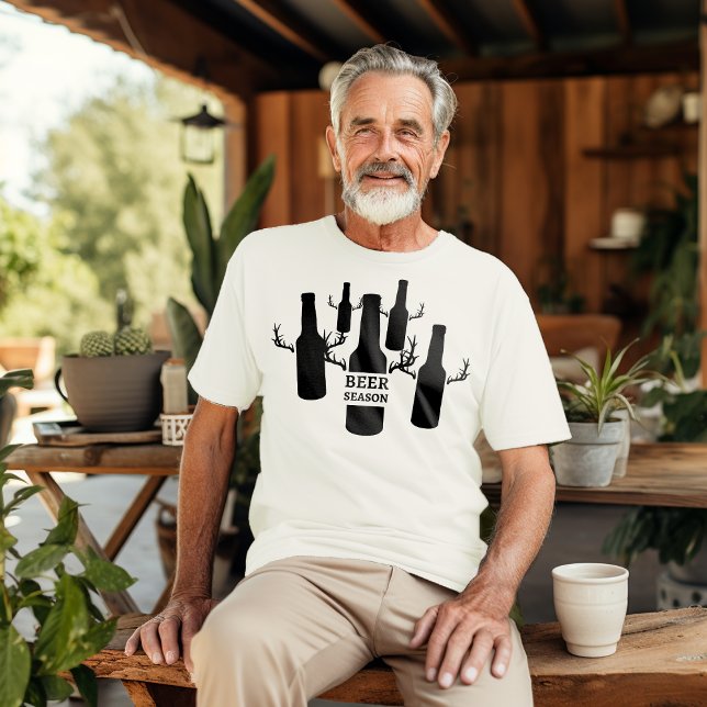 "Beer Season" Antlers Manar-Shirt Hoodie (Skapare uppladdad)