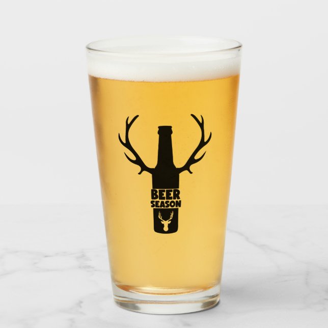 Beer Season Funny Beer Humor Glaskopp (Framsida fylld)