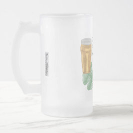Beer & Shamrock/Irish Sayed Frostat Ölglas