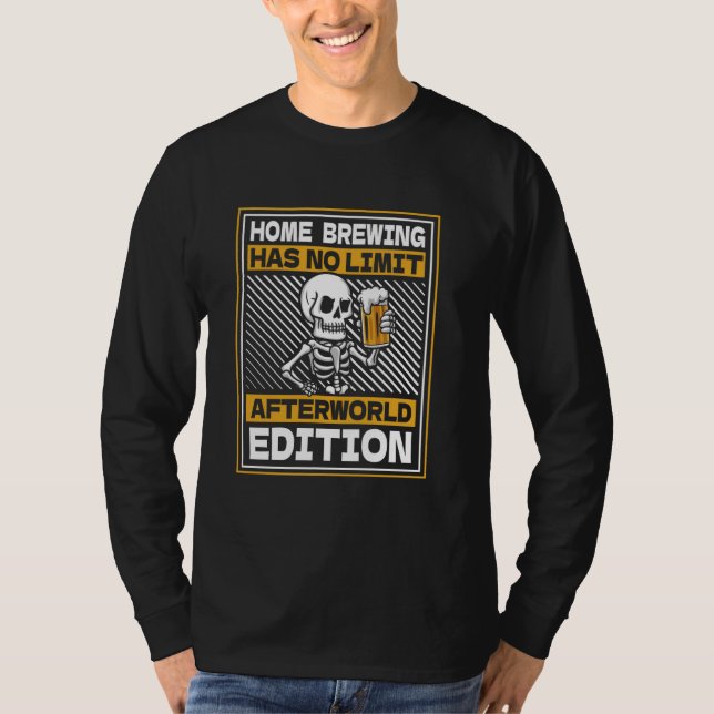Beer Skeleton Brewer - Microbrewery Craft Home Bre T Shirt (Framsida)