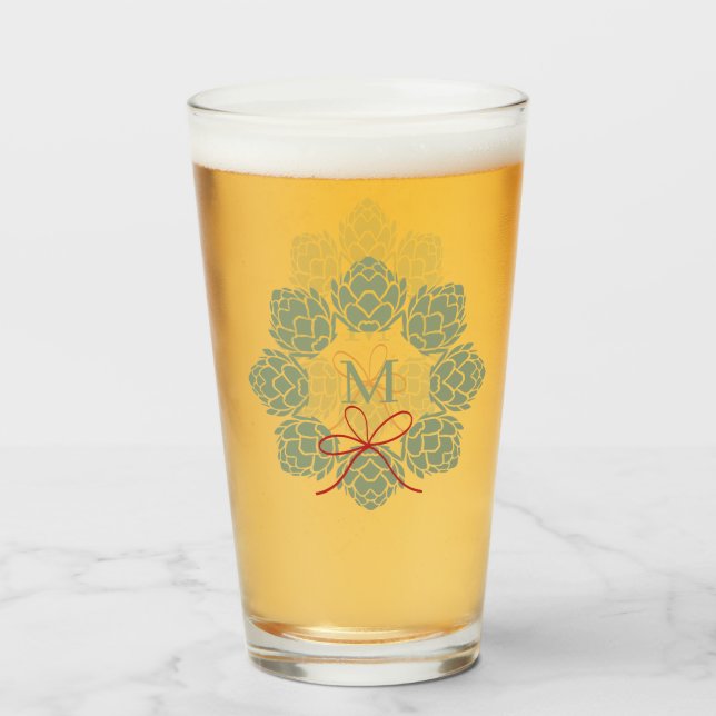 Beer Skutt jul, Monogram Glaskopp (Framsida fylld)
