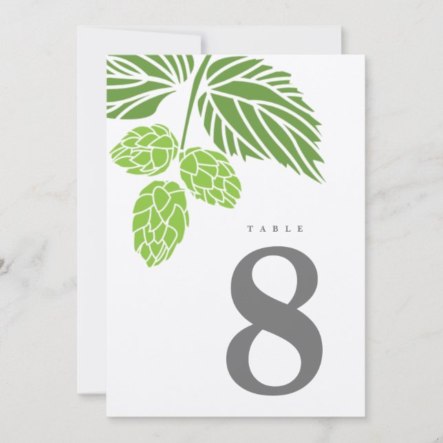 Beer Skutt Rustic Bordsnummer (Framsida)