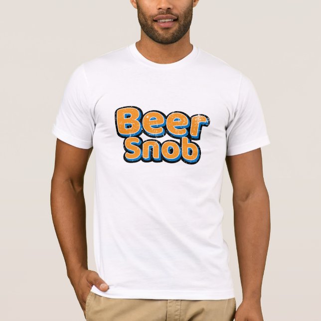 Beer Snob Vintage T-Shirt (Framsida)
