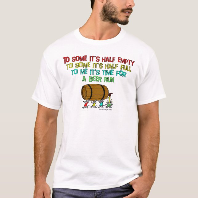 Beer Springa Humor T-shirt (Framsida)