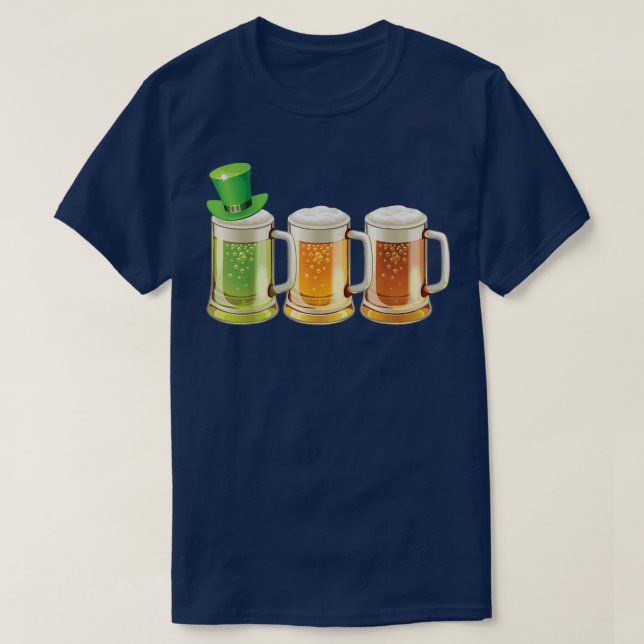 Beer St patricks day Beer Älskare Drinking Beer  T Shirt (Design framsida)