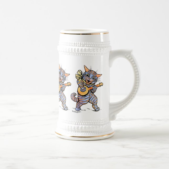 Beer Stein: Musical Cats av Louis Wain Sejdel (Höger)