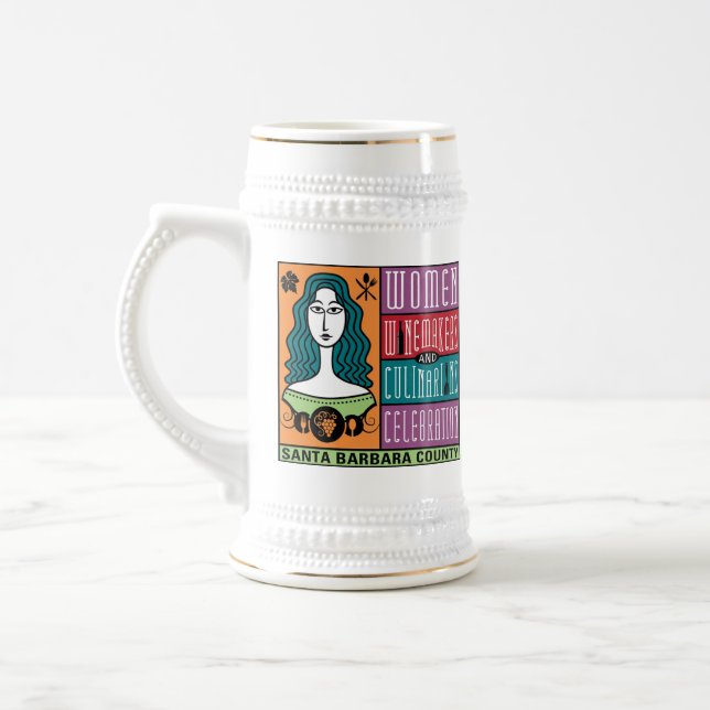 Beer Stein - WWCC of Santa Barbara County Sejdel (Vänster)