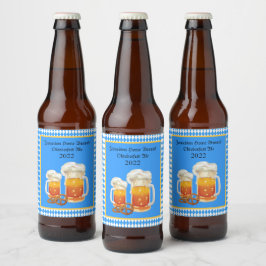 Beer Steins Oktoberfest Home Brew Ölflaska Etikett