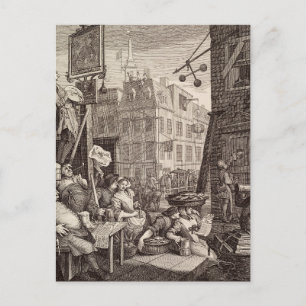 Beer Street av William Hogarth Vykort