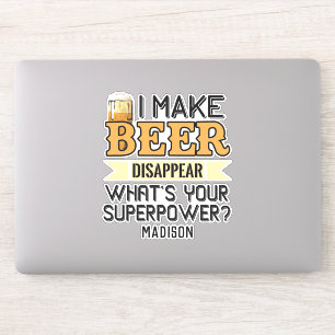 Beer Superpower, eget namn Klistermärken