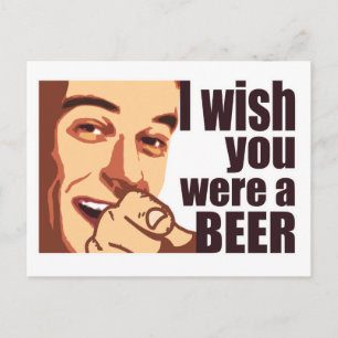 Beer t-shirt vykort