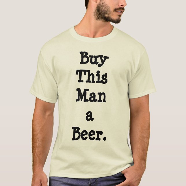 Beer T-Shirts - Köp denna man till Naturligt Färg (Framsida)