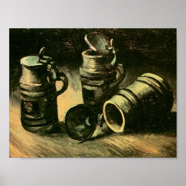 Beer Tankards Van Gogh Fine Art Poster (Framsidan)