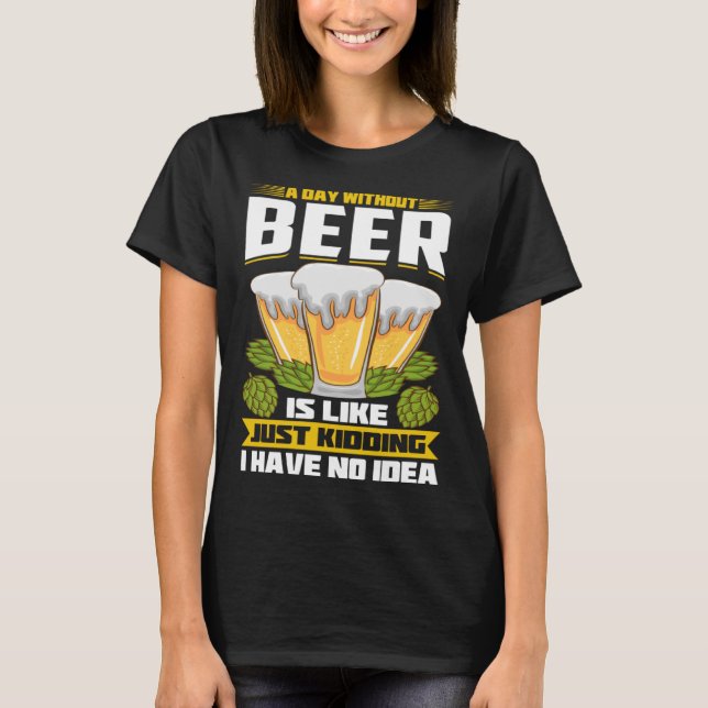 Beer Taster Beer Enthusiast Crafter Pub T Shirt (Framsida)