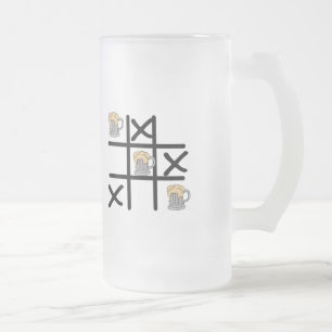Beer Tic Tac Toe Frosted Mugg