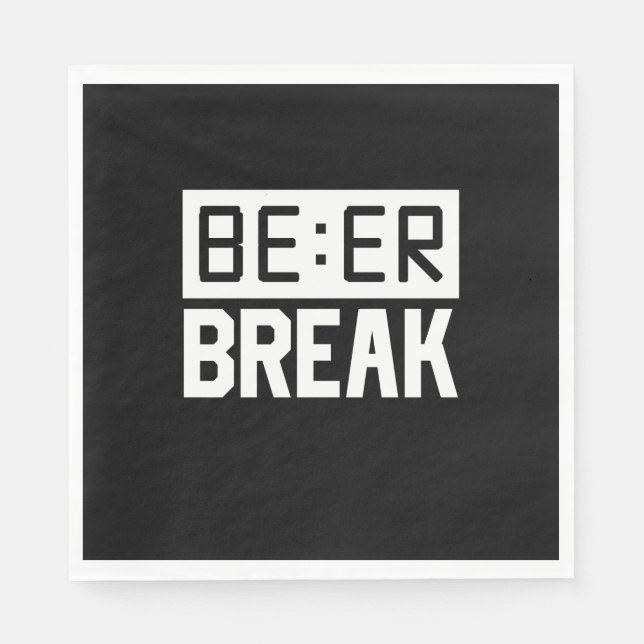 Beer Time Break Pappersservett (Framsidan)