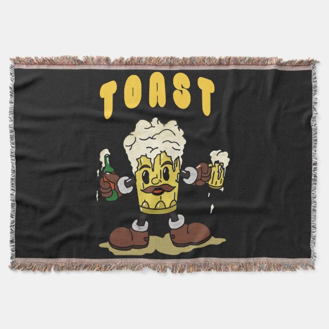 Beer Toast Mascot Filt (Framsidan)