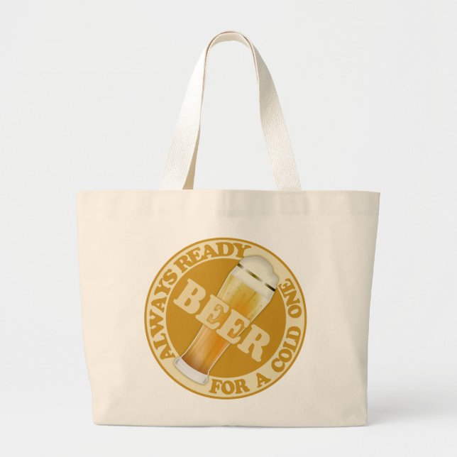 BEER tote bags Jumbo Tygkasse (Framsidan)