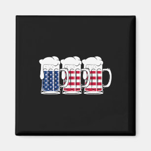 Beer USA flagga Merica Drinking American Manar Wom Magnet