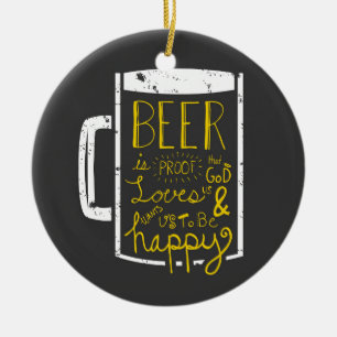 Beer Wisdom Julgransprydnad Keramik