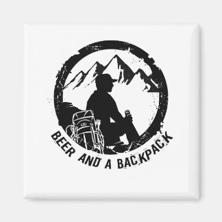 BeerAndaBackpack Beer Fridge Magnet