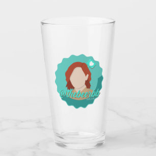 Beerbb Ansikte Logotyp Pint Glass Glaskopp