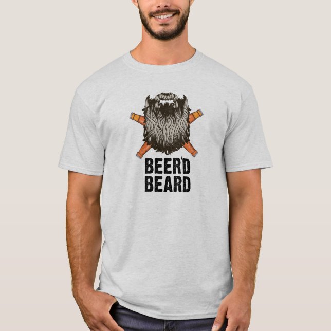 Beer'd skägg t-shirt (Framsida)