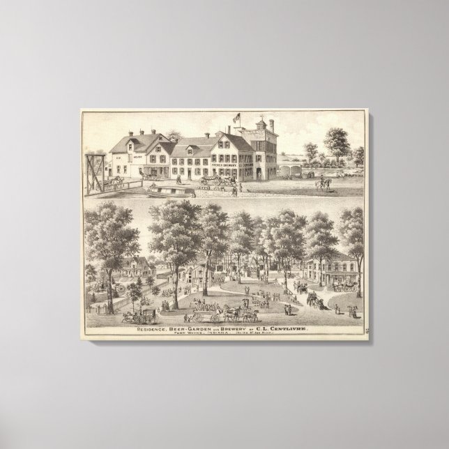 Beerfarm and breery of CL Centlivre Canvastryck (Framsida)