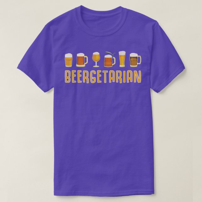 Beergetarian Beer Gift Ber Garden Beerdrinker Beer T Shirt (Design framsida)
