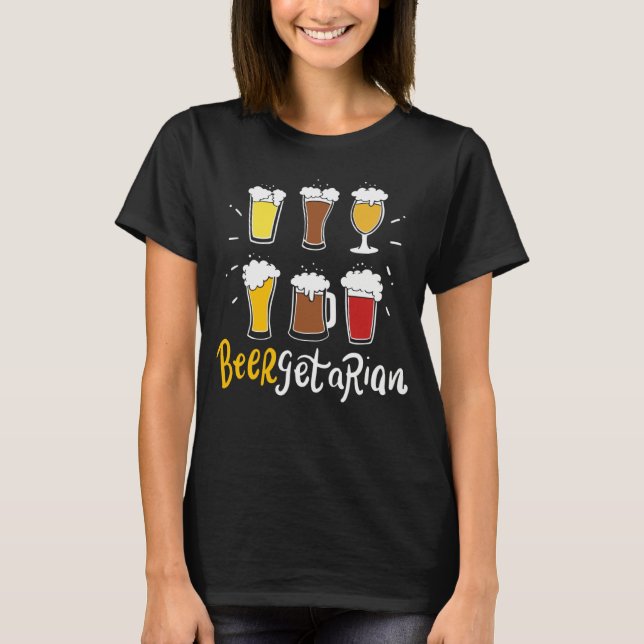 Beergetarian Craft Beer Pun Home Brewery Brewer Ho T Shirt (Framsida)