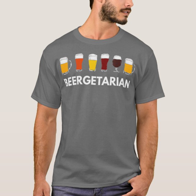 Beergetarian Craft Beer T Shirt (Framsida)