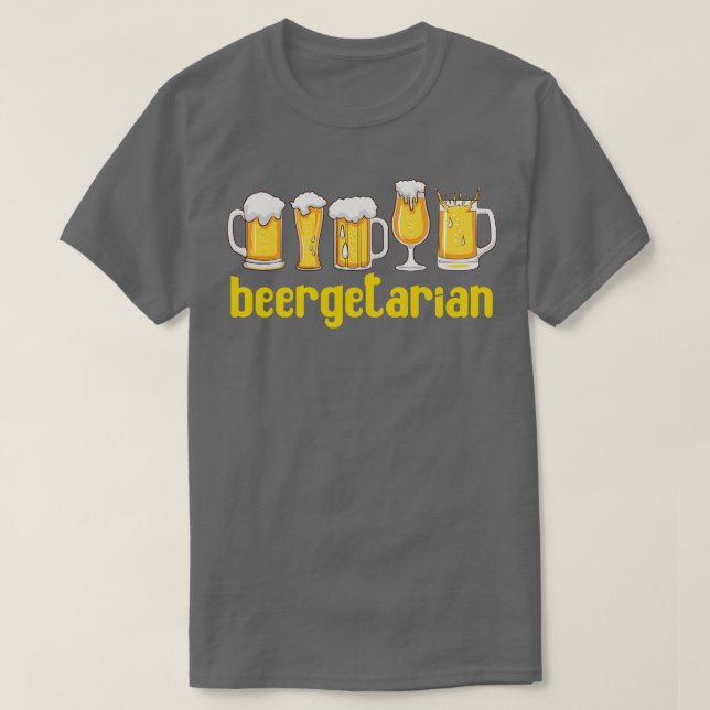 Beergetarian Funny Craft Beer T Shirt (Design framsida)