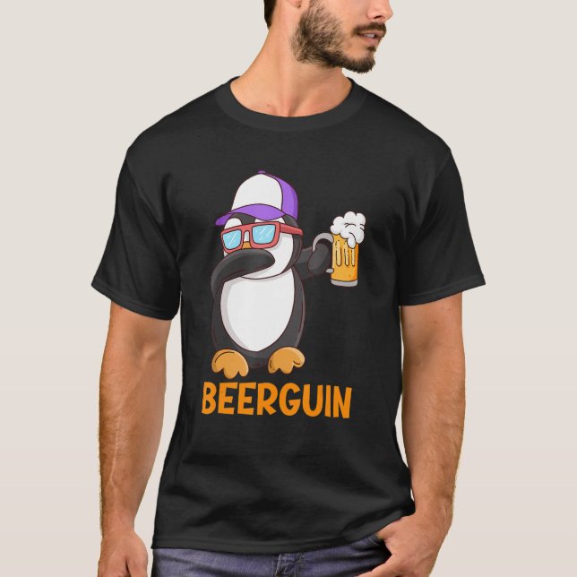 Beerguin Beer Penguin Party-festival Beer T Shirt (Framsida)