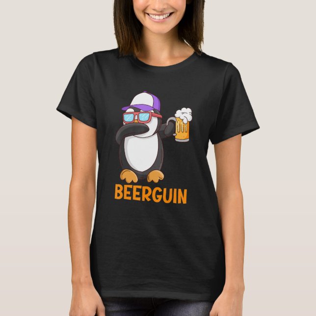 Beerguin Beer Penguin Party-festival Beer T Shirt (Framsida)