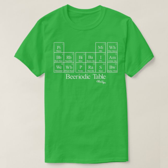 Beeriodic Bord light T Shirt (Design framsida)