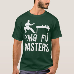 Beerpong Team Clothing Pong Fu Masters T Shirt