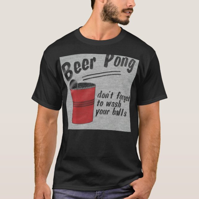 beerpong tee shirt (Framsida)