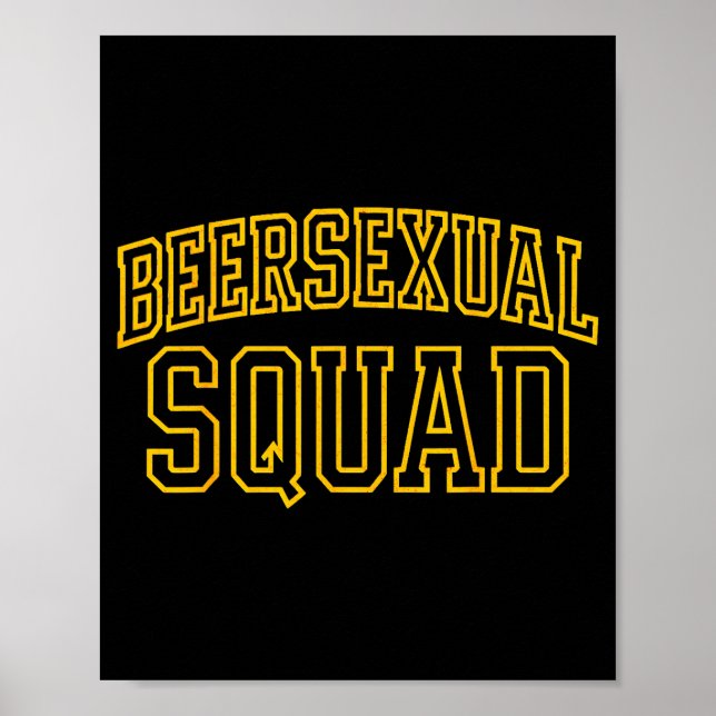 Beerual Squad Matching Group Bachelor Party Design Poster (Framsidan)