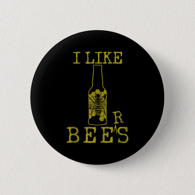 Bees &amp; Beer - Funny Quote Beekeeng Beekeeper G Knapp (Framsida)