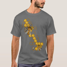 Bees and Honey mit Bienen und Honigwaben T Shirt