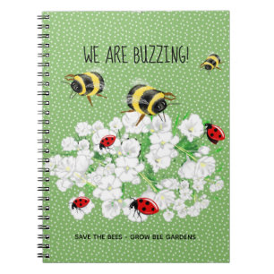 BEES and LadyBugs - Art by LeahG Spara The Bees Anteckningsbok