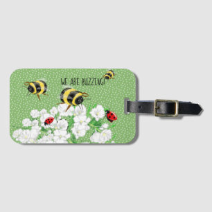 BEES and LadyBugs - Art by LeahG Spara The Bees Bagagebricka