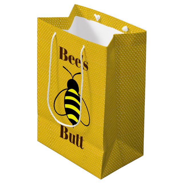 Bees Butt Gift Bag (Framsidan Vinklad)