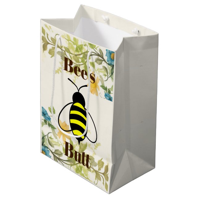 Bees Butt Gift Bag (Framsidan Vinklad)