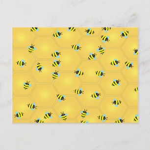 Bees Buzzing Vykort