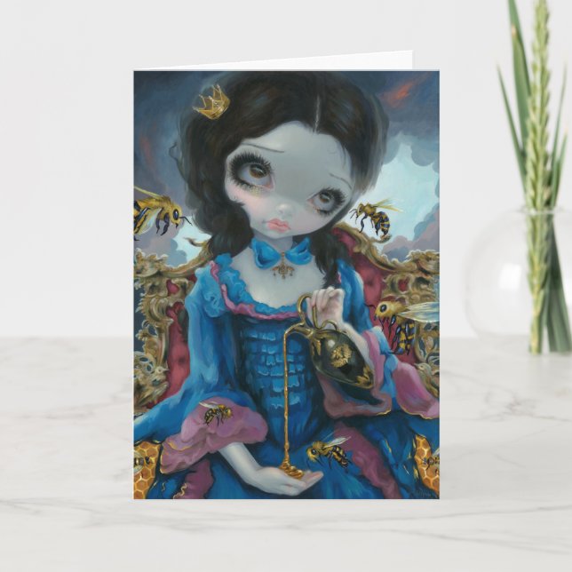 "Bees drottning"-hälsningskort Kort (Framsida)