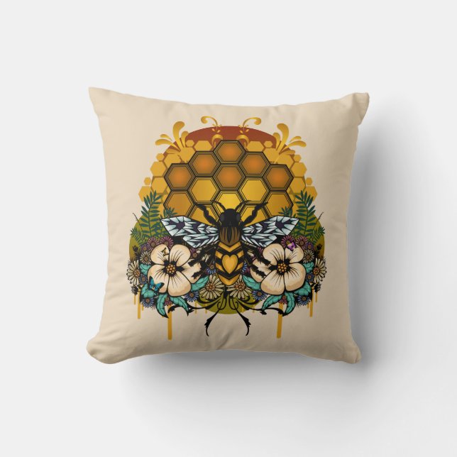 Bees drottning kudde (Framsida)