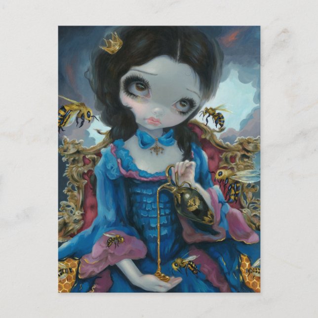 "Bees drottning" vykort (Framsida)