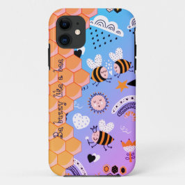 Bees honey-Honeycomb iphone case